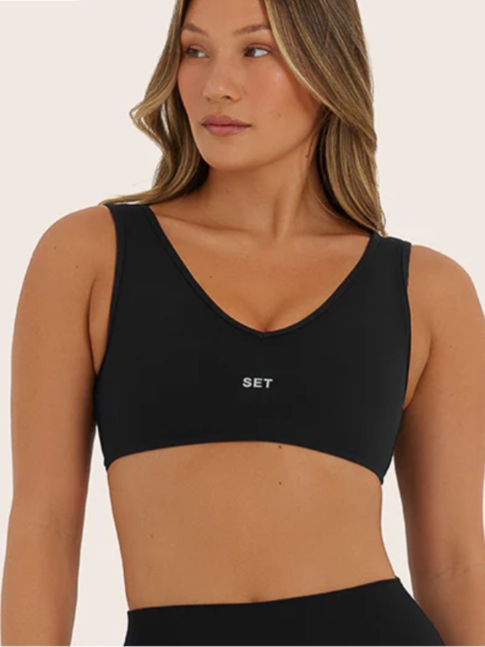 SET Active Black Sports Bra